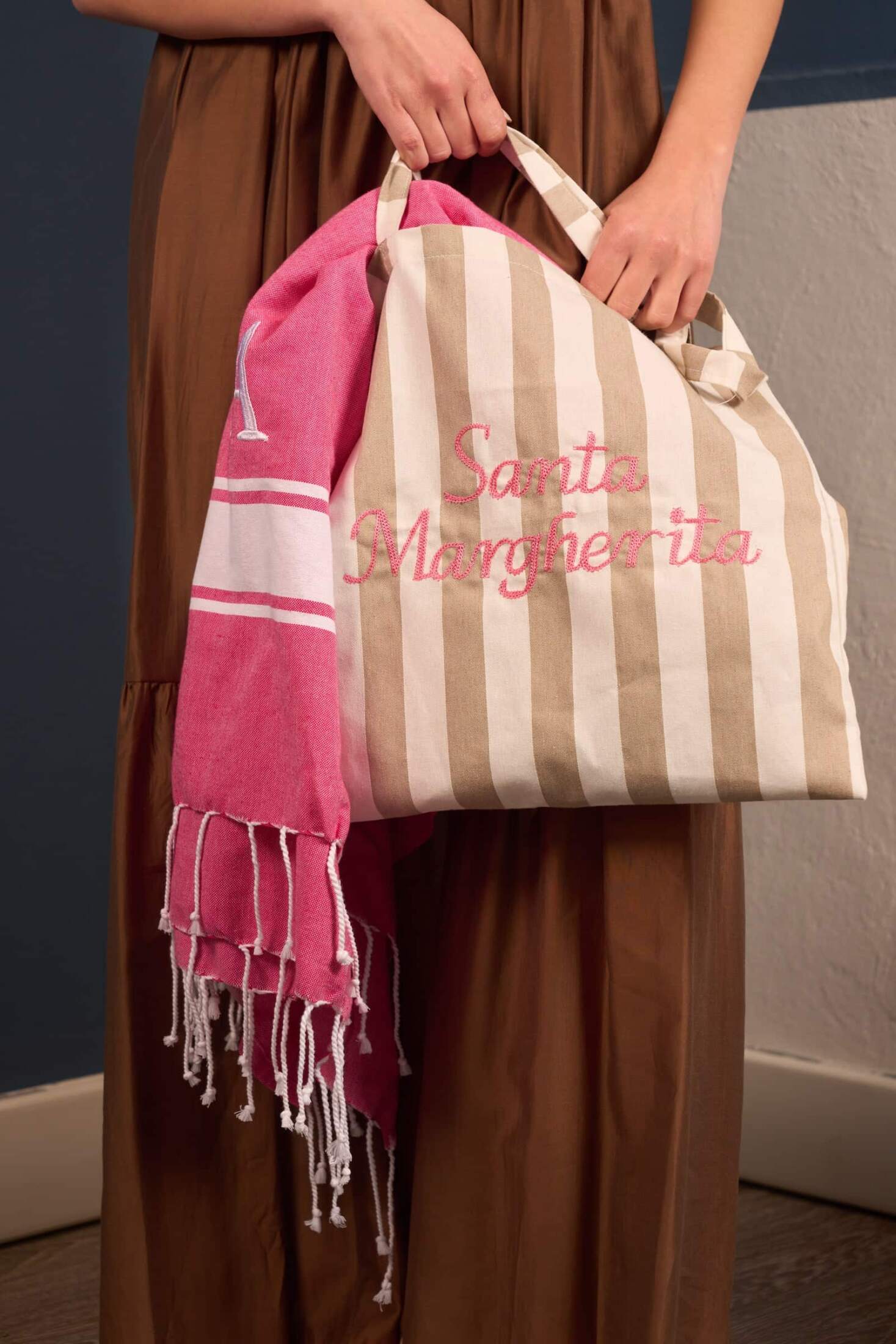 Borsa a righe Santa Margherita