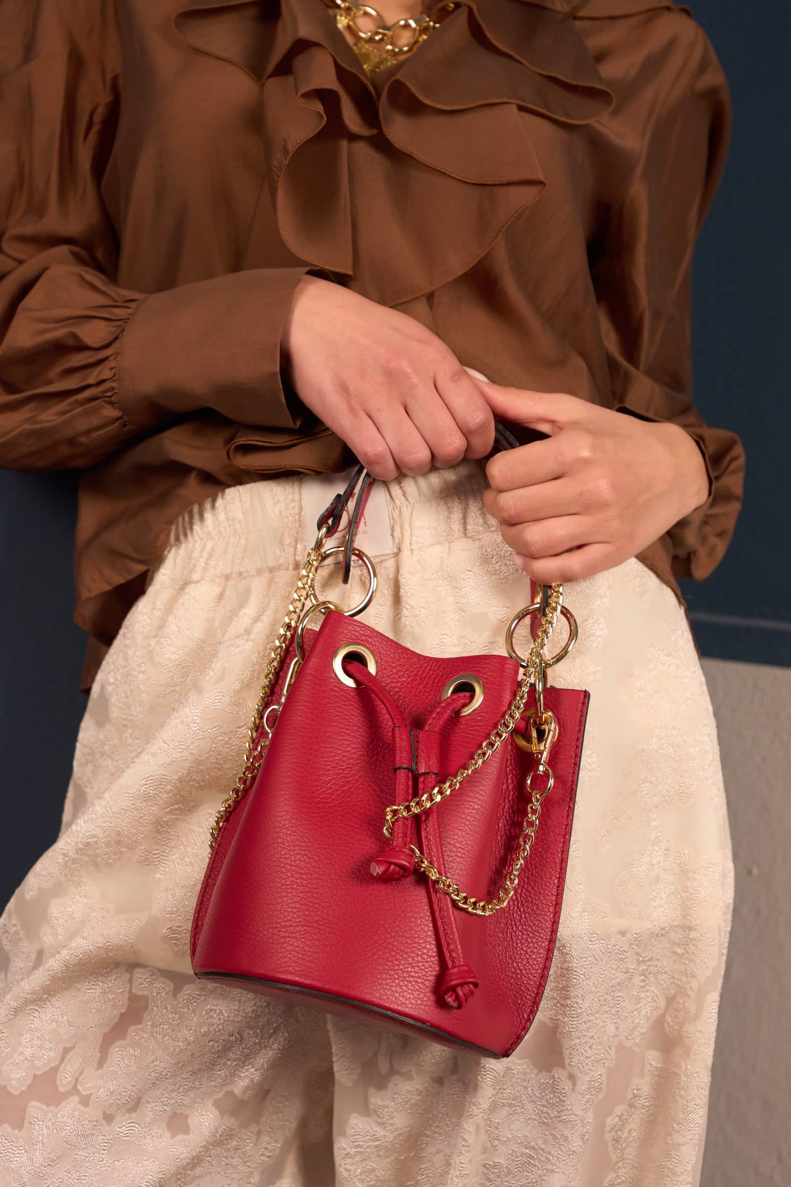 Borsa Pelle con tracolla