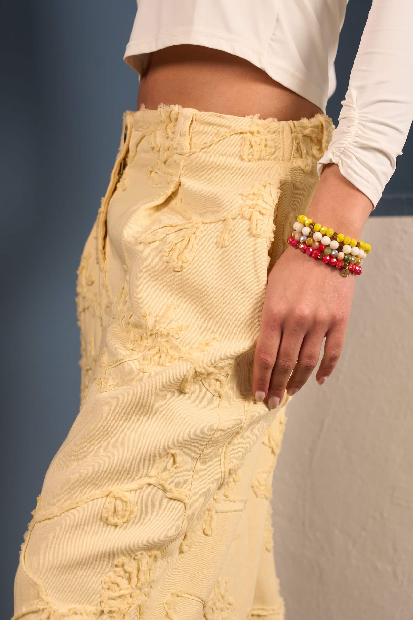 Alternative view of Pantalone Giallo Taglio Oversize