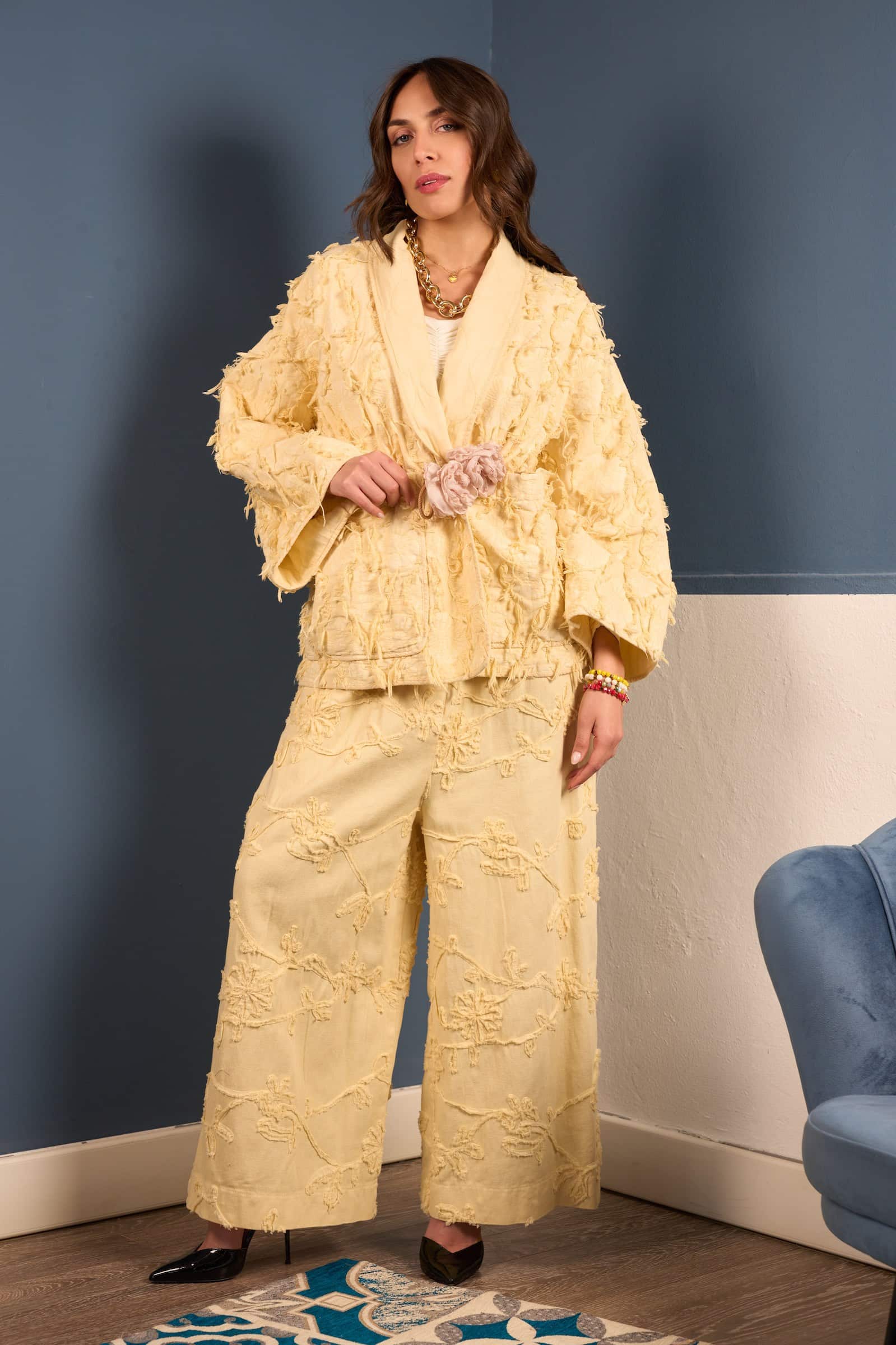 Pantalone Giallo Taglio Oversize